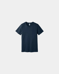 Custom combed cotton unisex jersey short sleeve tee - Navy