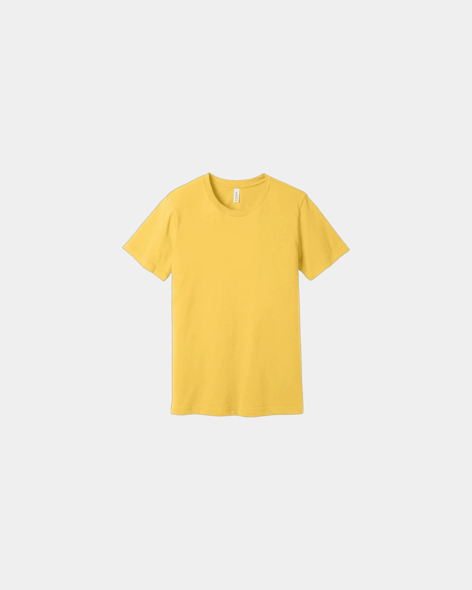 Custom combed cotton unisex jersey short sleeve tee - Maize Yellow
