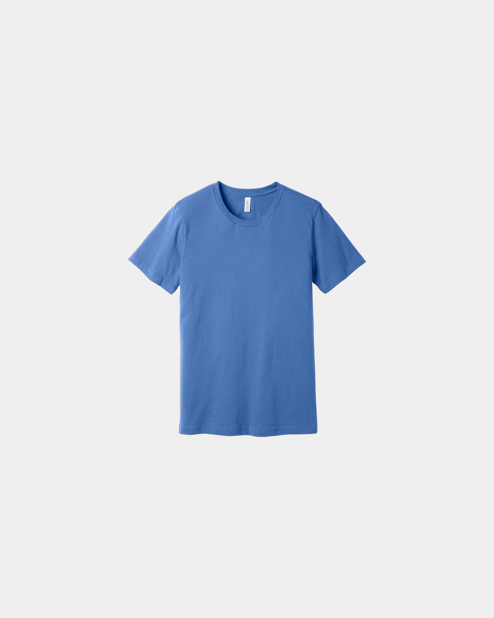 Custom combed cotton unisex jersey short sleeve tee - Columbia Blue