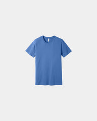 Custom combed cotton unisex jersey short sleeve tee - Columbia Blue