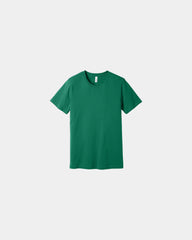 Custom combed cotton unisex jersey short sleeve tee - Kelly