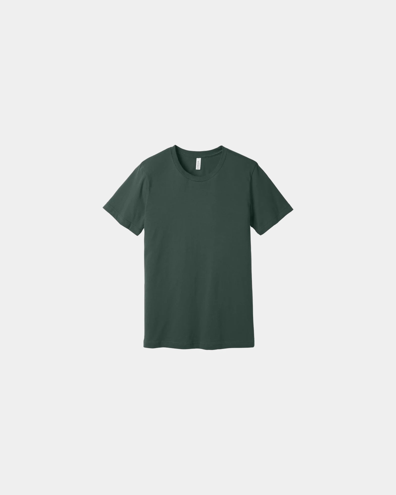 Custom combed cotton unisex jersey short sleeve tee - Hunter Green