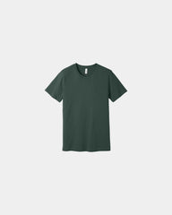 Custom combed cotton unisex jersey short sleeve tee - Hunter Green