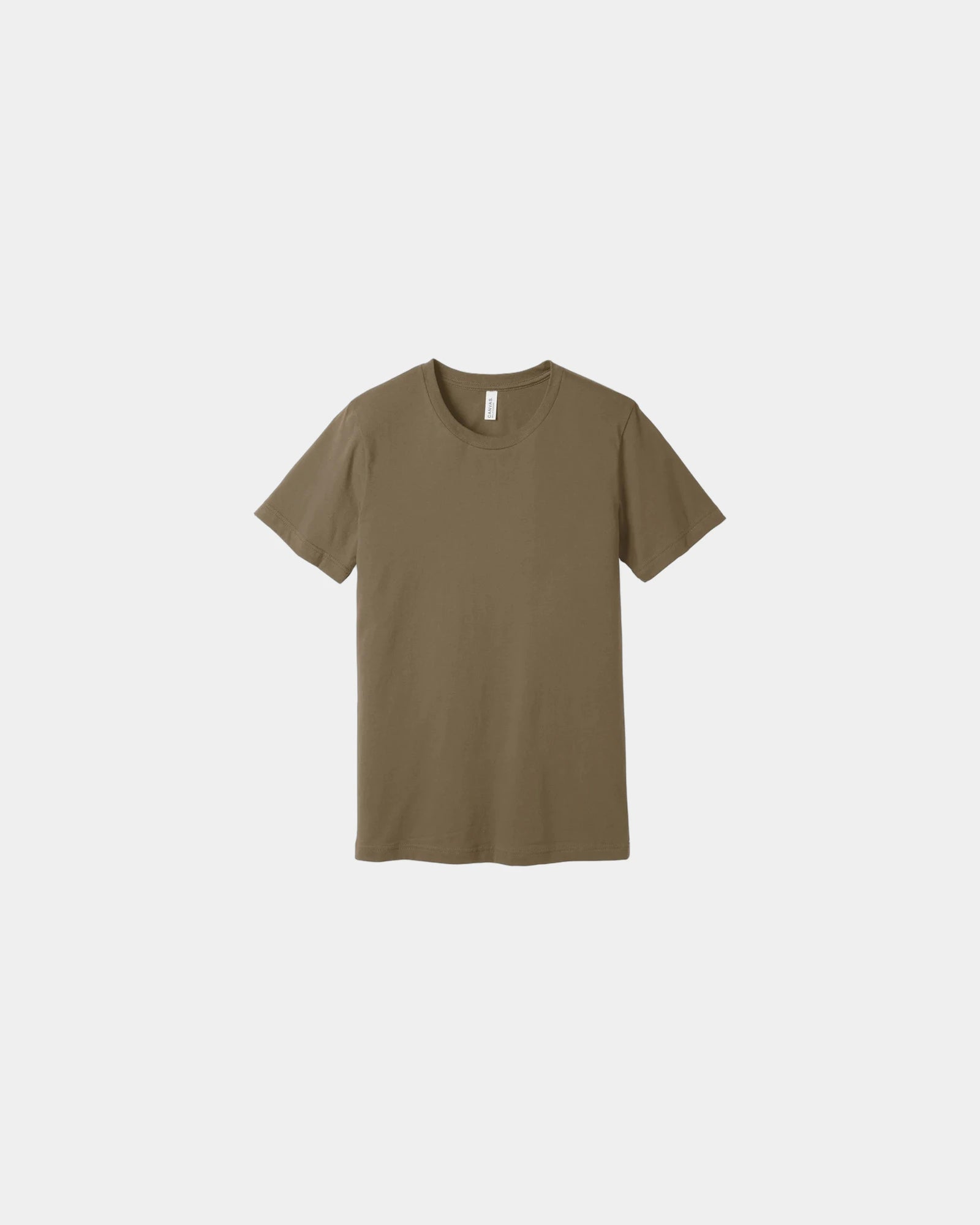 Custom combed cotton unisex jersey short sleeve tee - Vintage Brown