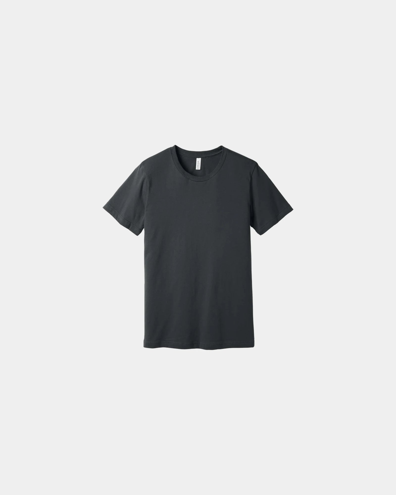 Custom combed cotton unisex jersey short sleeve tee - Dark Grey