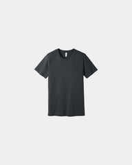 Custom combed cotton unisex jersey short sleeve tee - Dark Grey