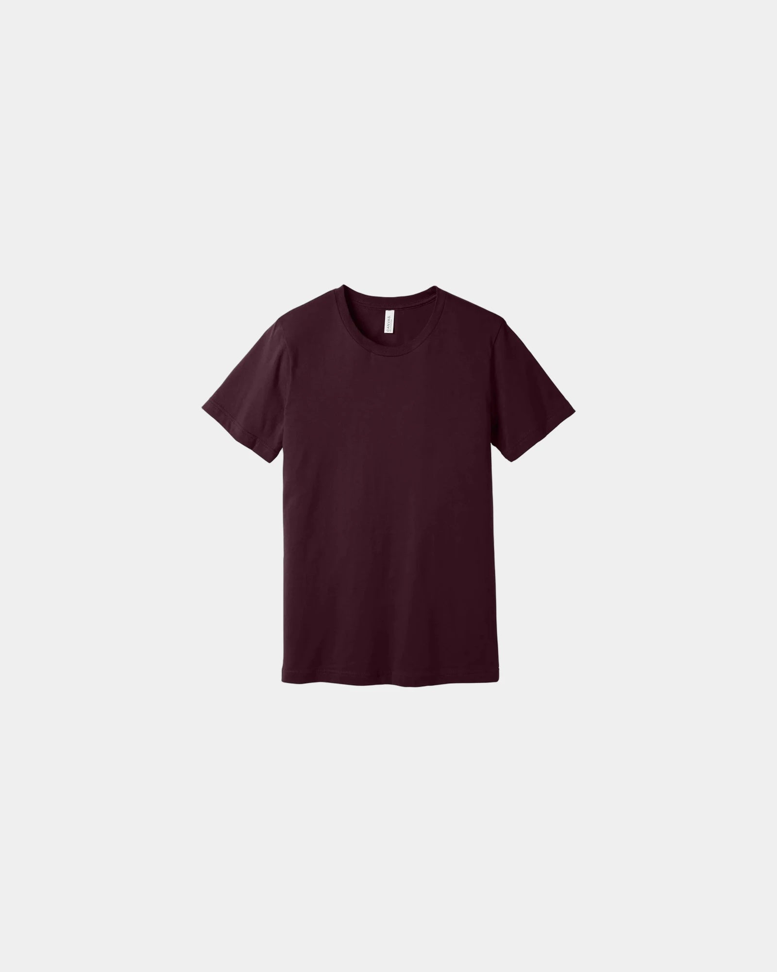 Custom combed cotton unisex jersey short sleeve tee - Oxblood Black