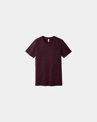 Custom combed cotton unisex jersey short sleeve tee - Oxblood Black