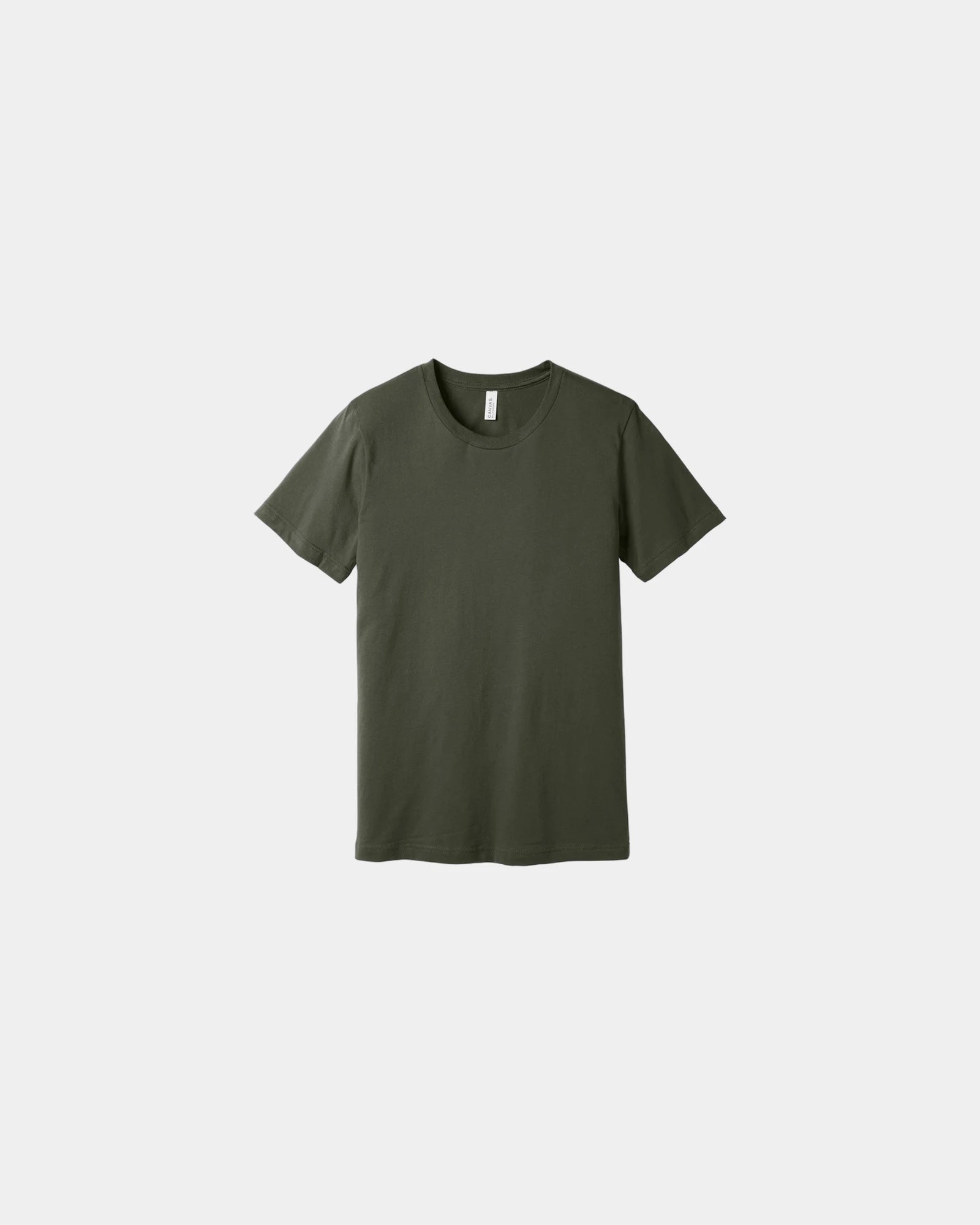 Custom combed cotton unisex jersey short sleeve tee - Army