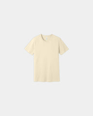 Custom combed cotton unisex jersey short sleeve tee - Natural