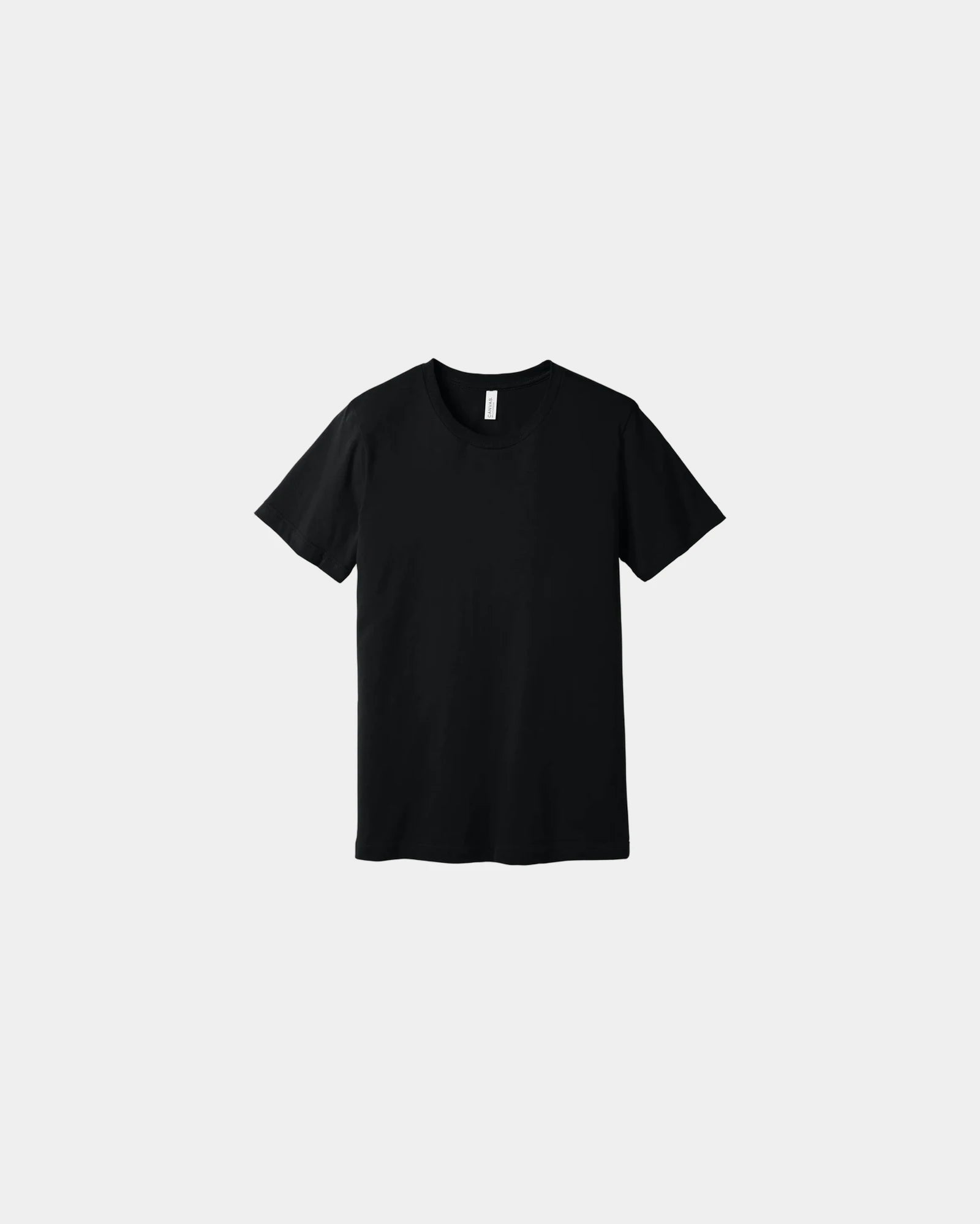 Custom combed cotton unisex jersey short sleeve tee - Black