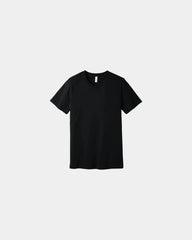 Custom combed cotton unisex jersey short sleeve tee - Black