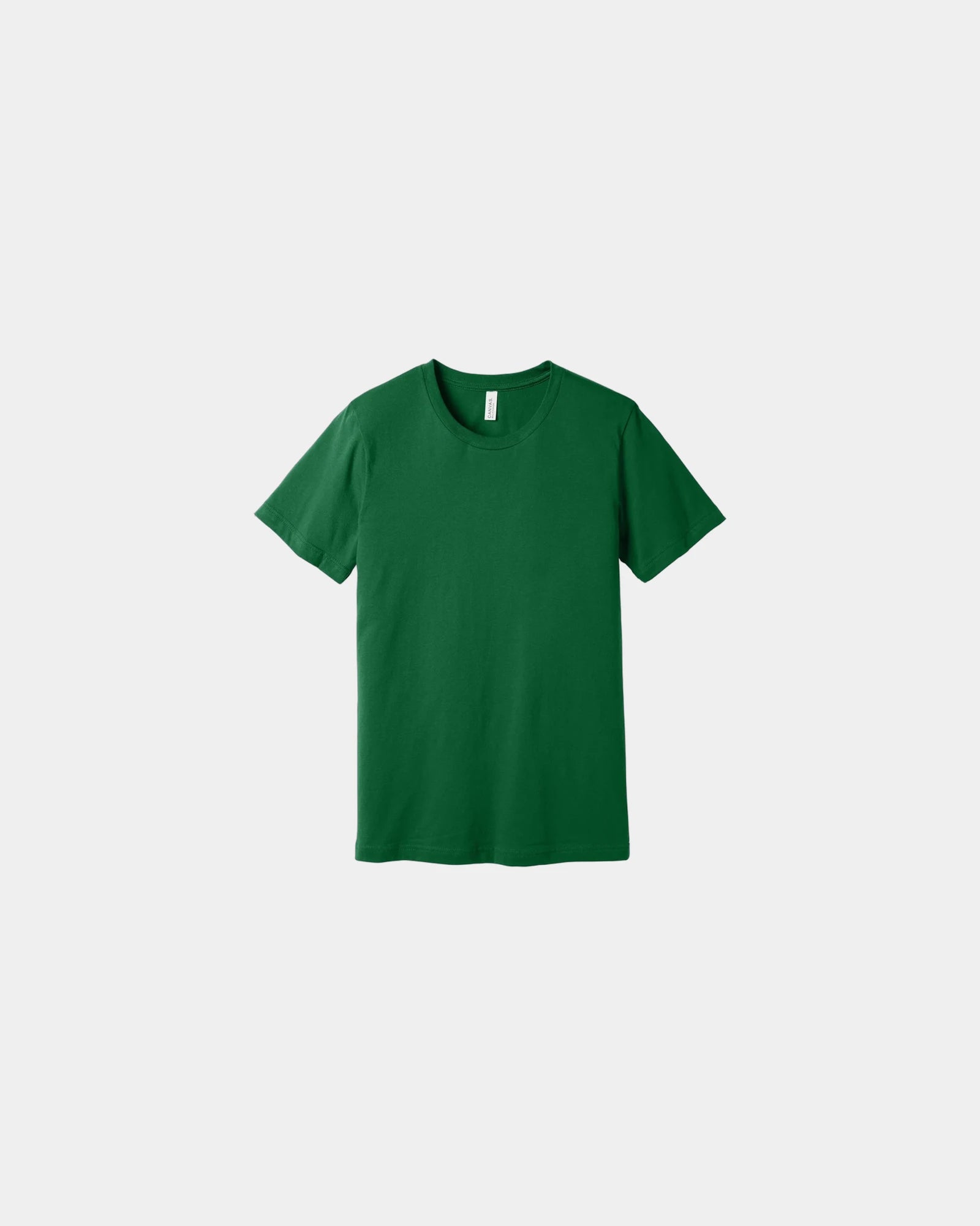 Custom combed cotton unisex jersey short sleeve tee - Evergreen