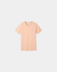 Custom combed cotton unisex jersey short sleeve tee - Peach
