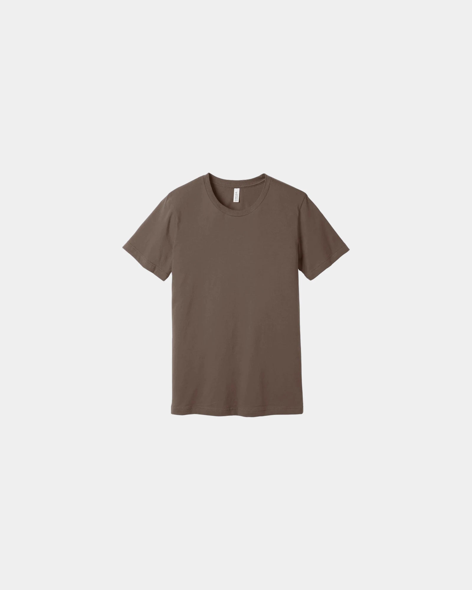 Custom combed cotton unisex jersey short sleeve tee - Cocoa