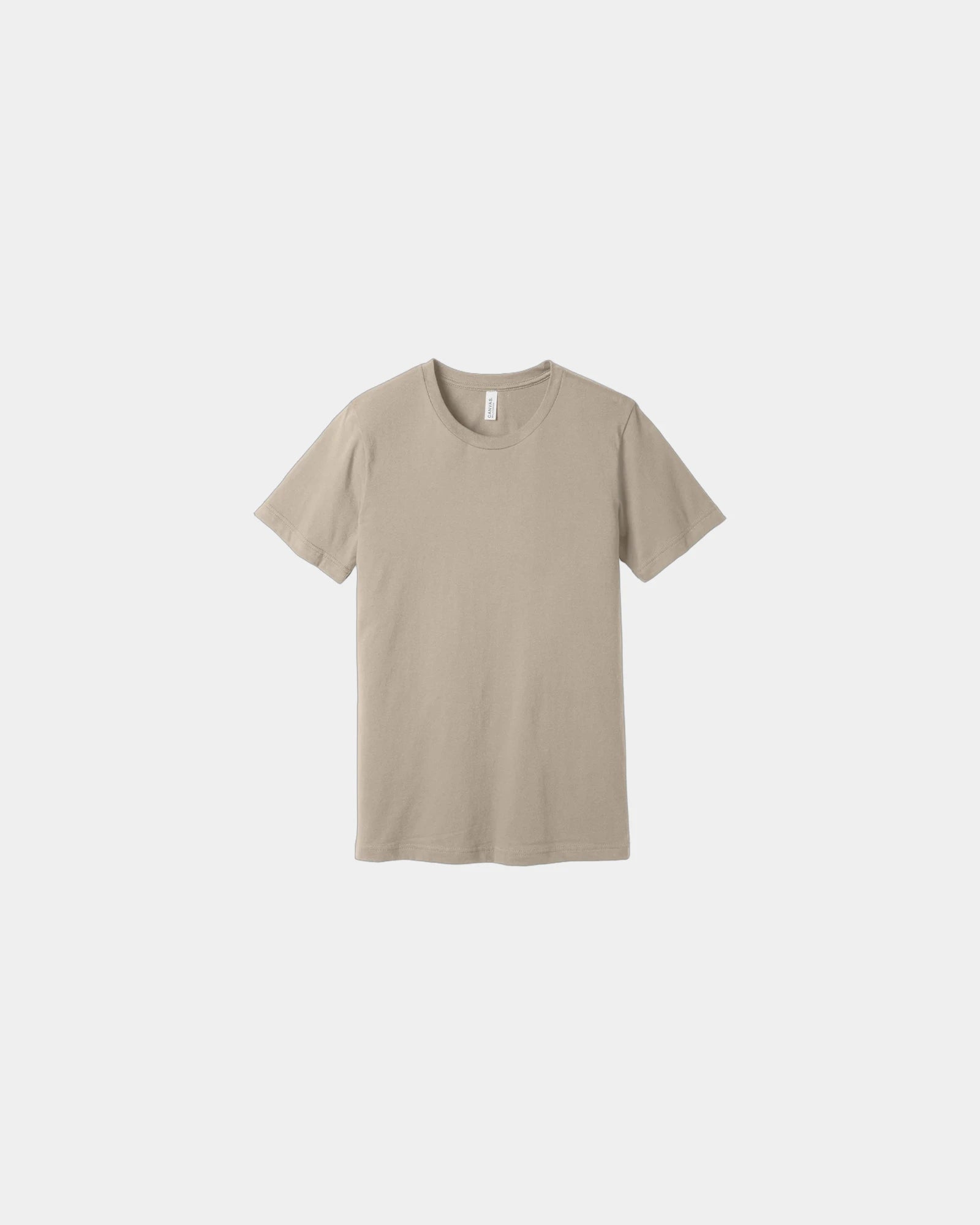 Custom combed cotton unisex jersey short sleeve tee - Tan