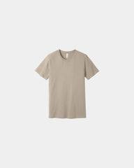 Custom combed cotton unisex jersey short sleeve tee - Tan
