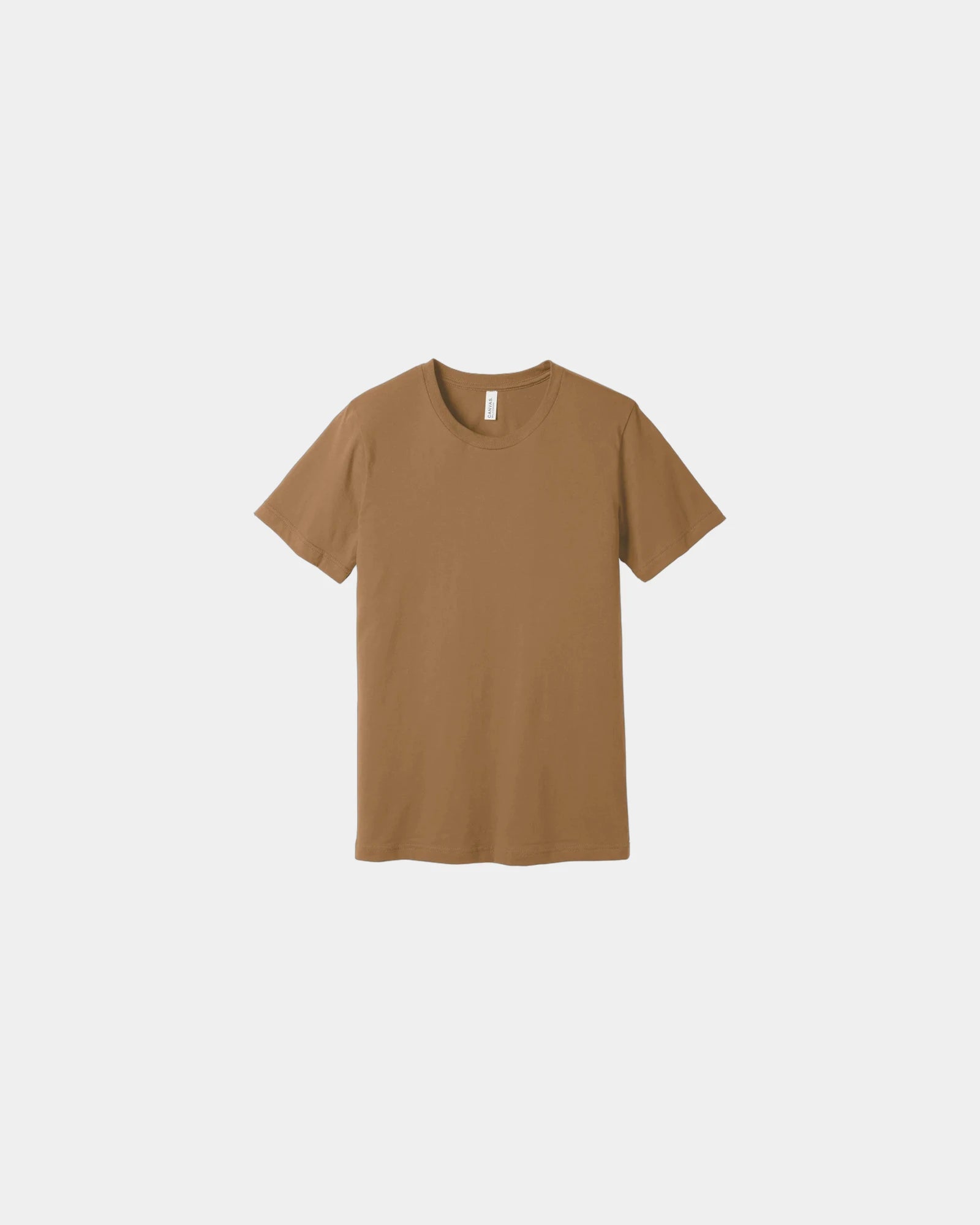 Custom combed cotton unisex jersey short sleeve tee - Toast