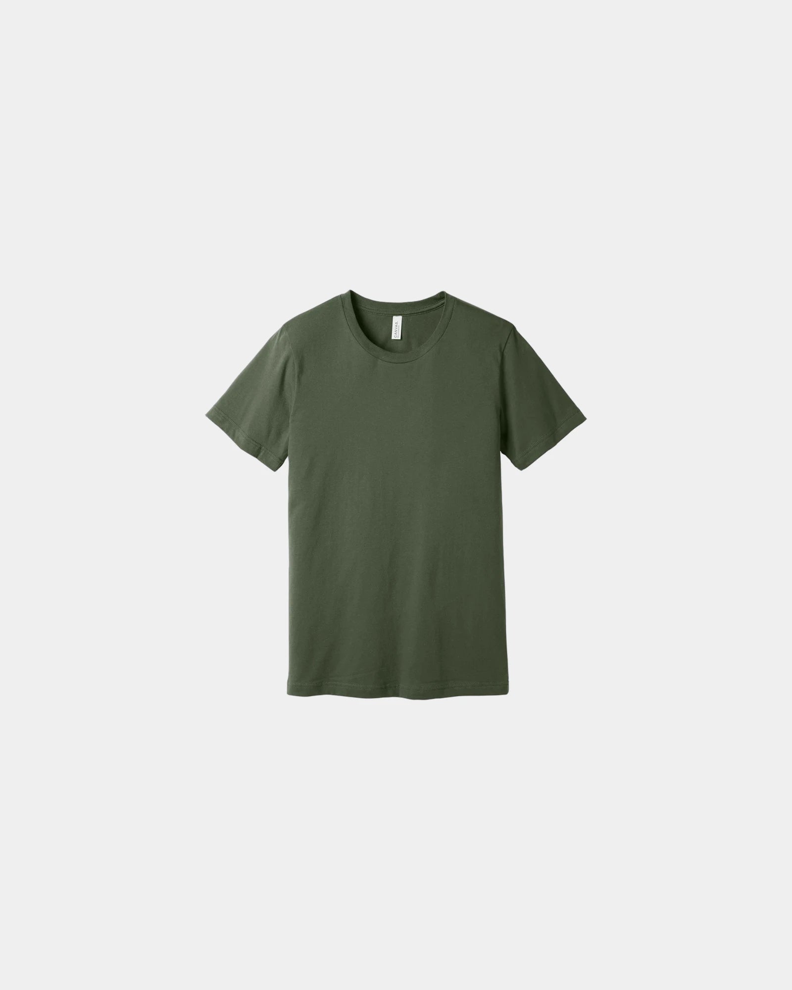 Custom combed cotton unisex jersey short sleeve tee - Military Green