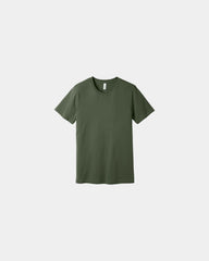 Custom combed cotton unisex jersey short sleeve tee - Military Green