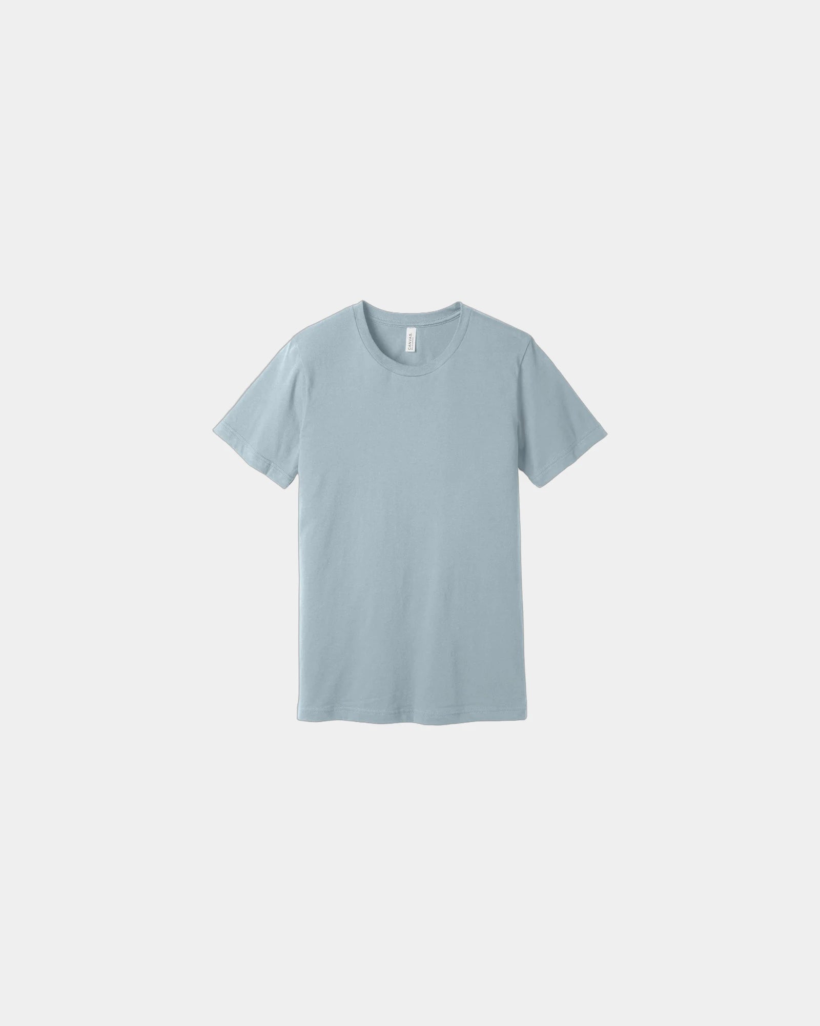 Custom combed cotton unisex jersey short sleeve tee - Light Blue