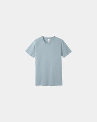 Custom combed cotton unisex jersey short sleeve tee - Light Blue