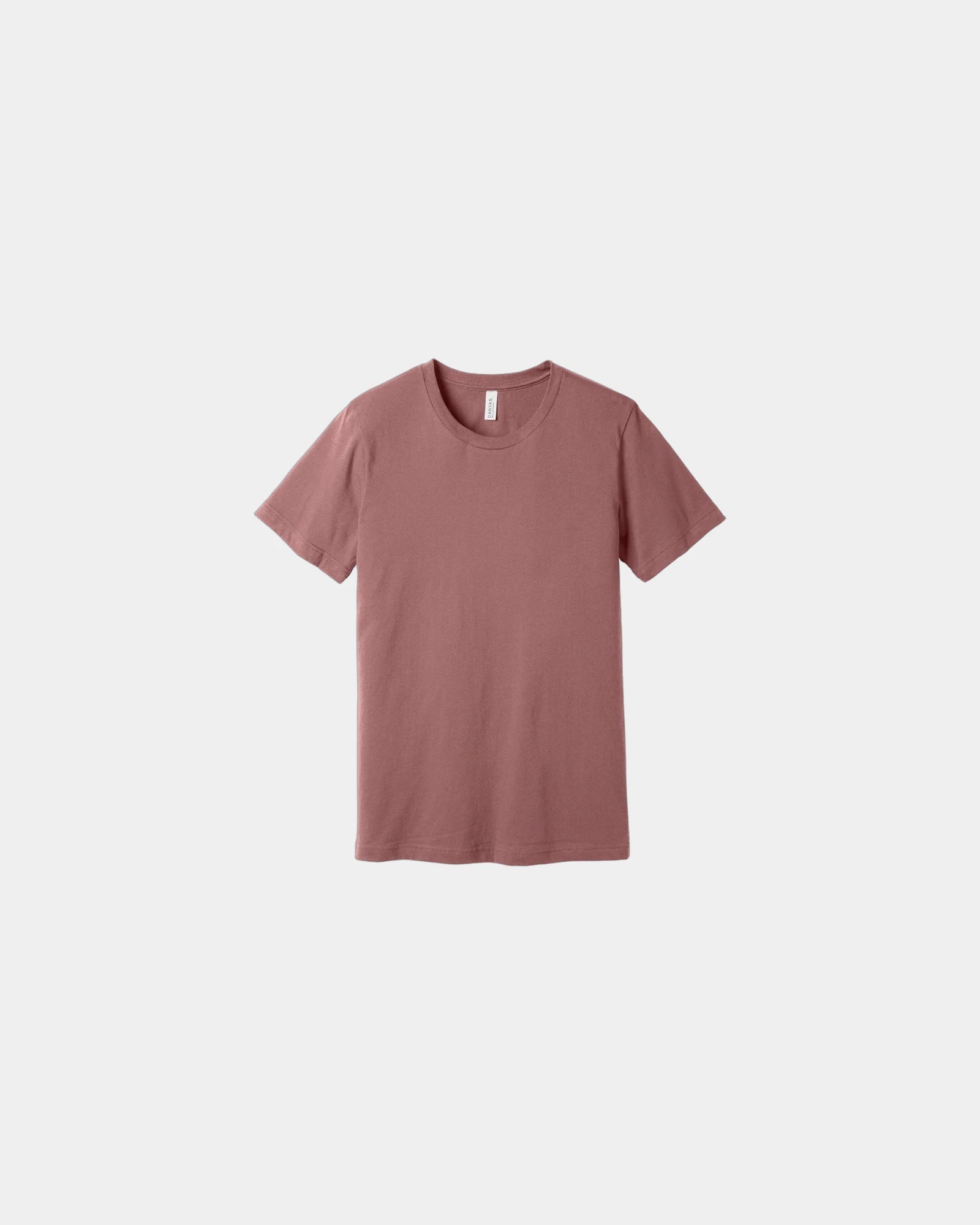Custom combed cotton unisex jersey short sleeve tee - Mauve