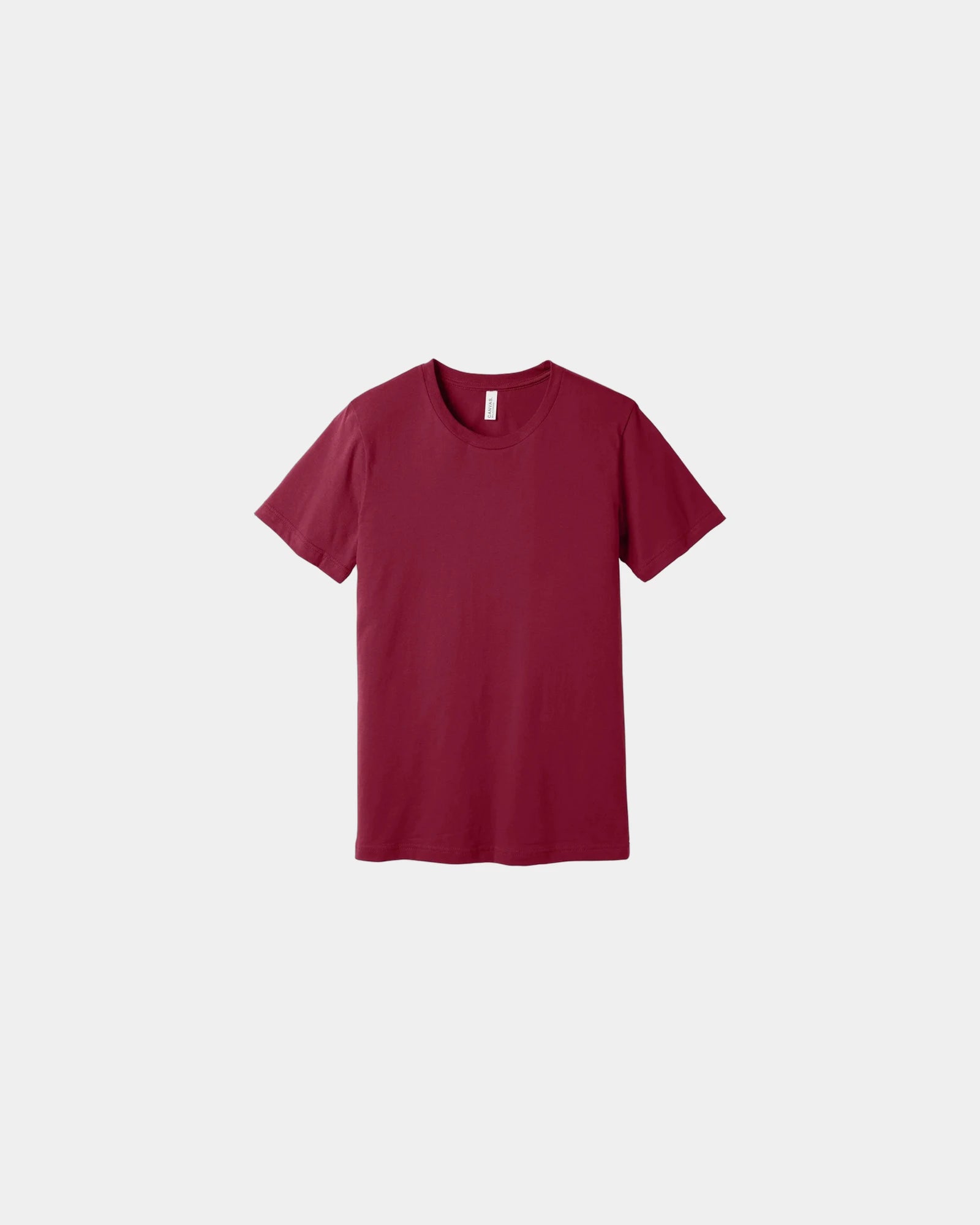 Custom combed cotton unisex jersey short sleeve tee - Cardinal