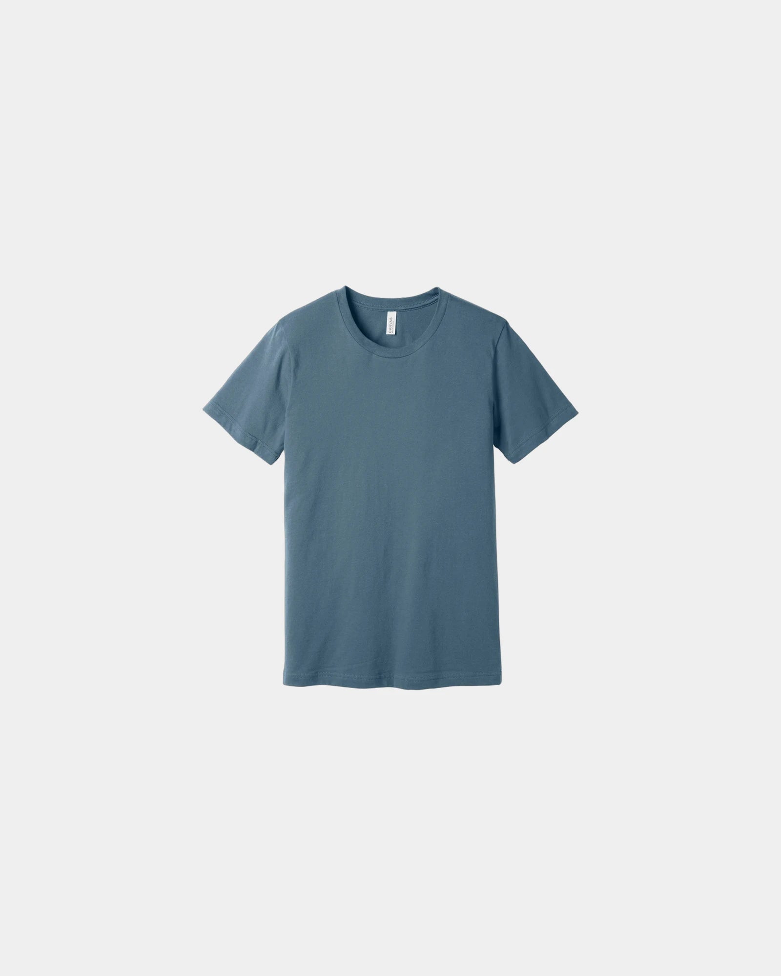 Custom combed cotton unisex jersey short sleeve tee - Steel Blue