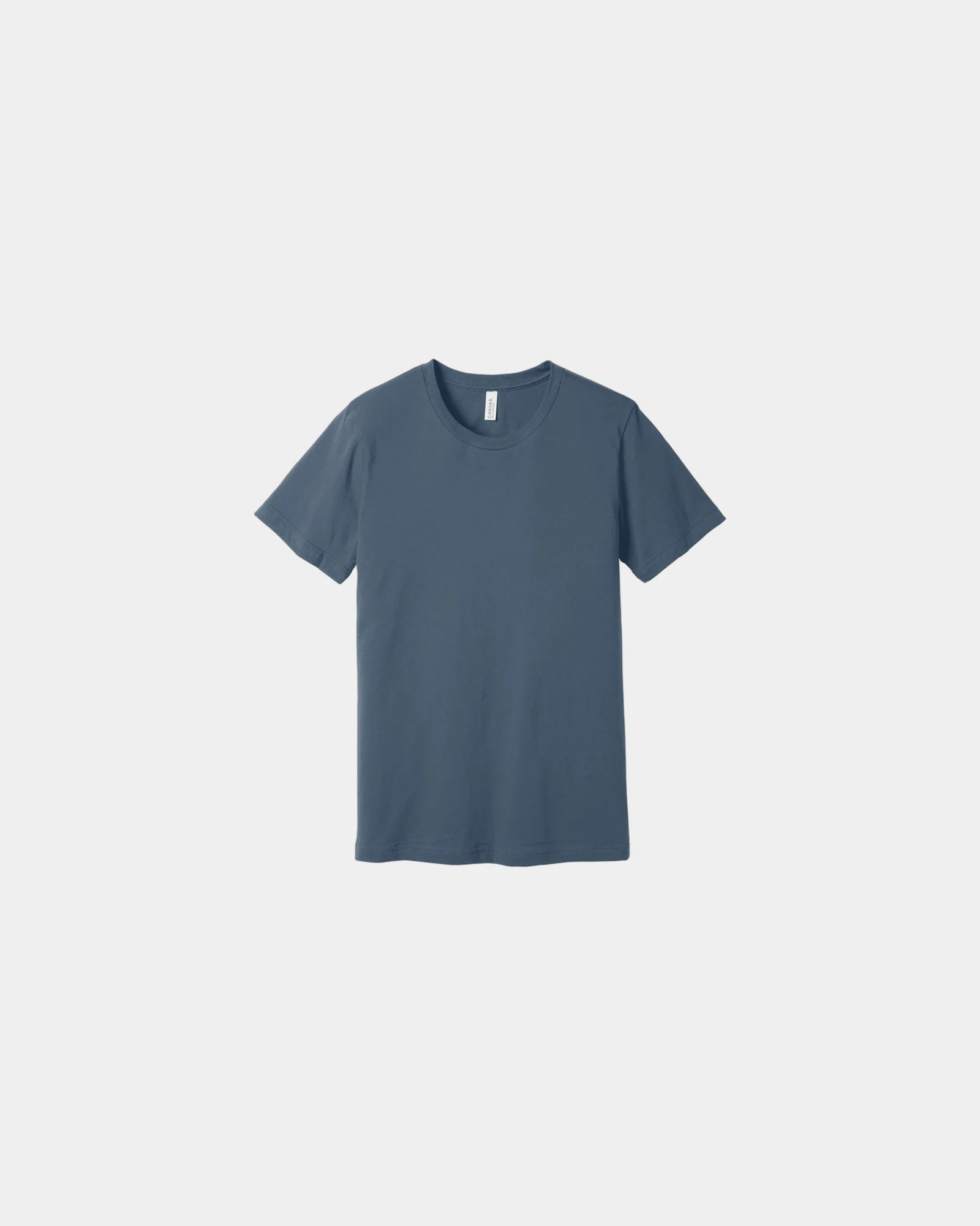 Custom combed cotton unisex jersey short sleeve tee - Slate