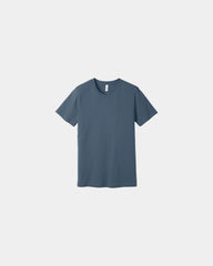 Custom combed cotton unisex jersey short sleeve tee - Slate