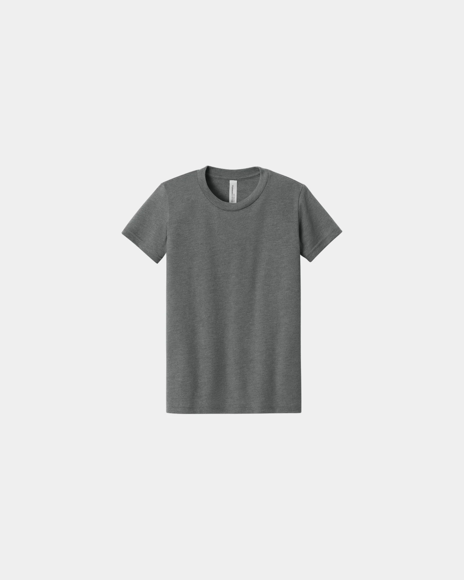 Custom heather CVC youth tee for kids promotions - Deep Heather