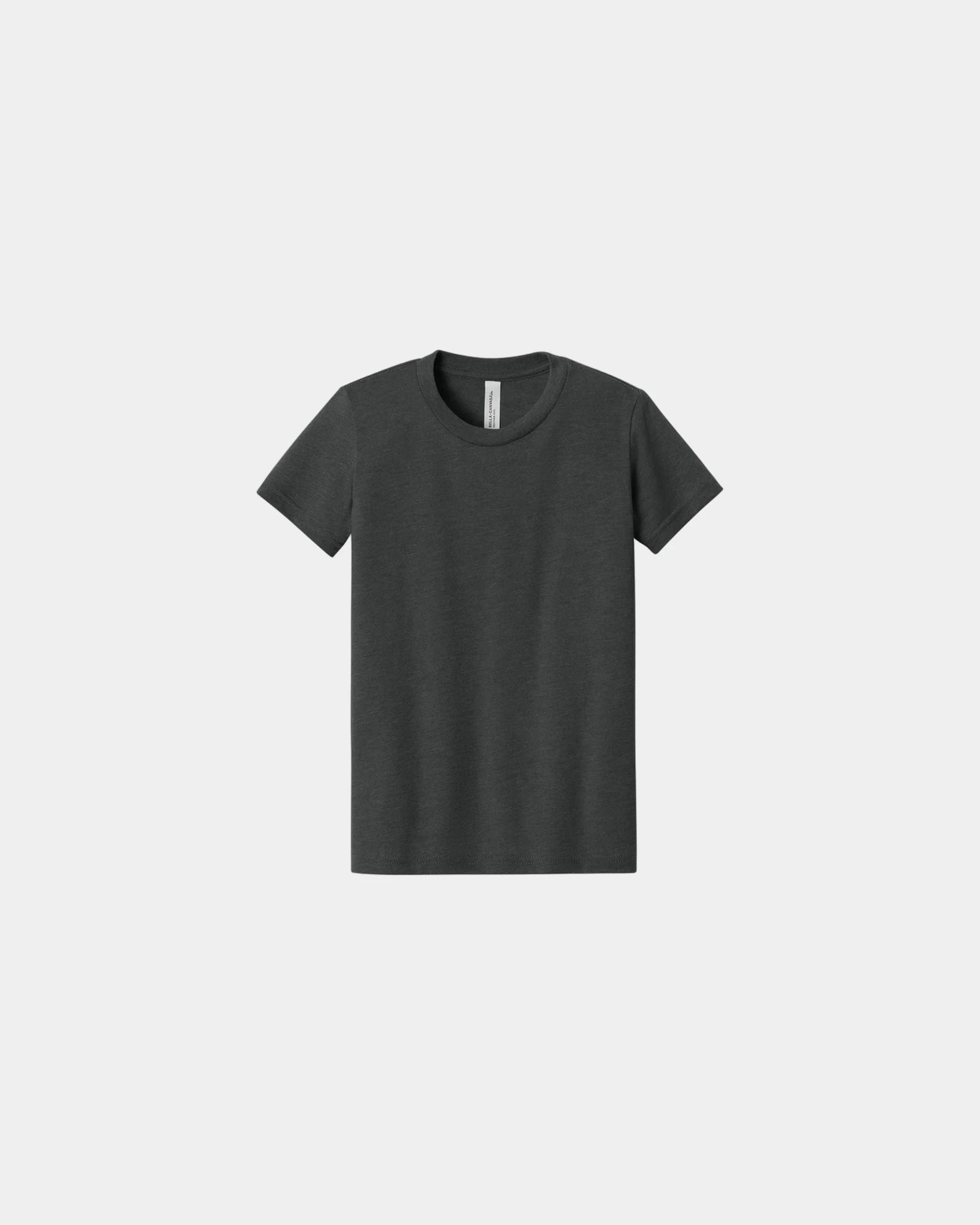 Custom heather CVC youth tee for kids promotions - Dark Grey Heather