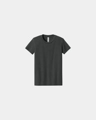 Custom heather CVC youth tee for kids promotions - Dark Grey Heather