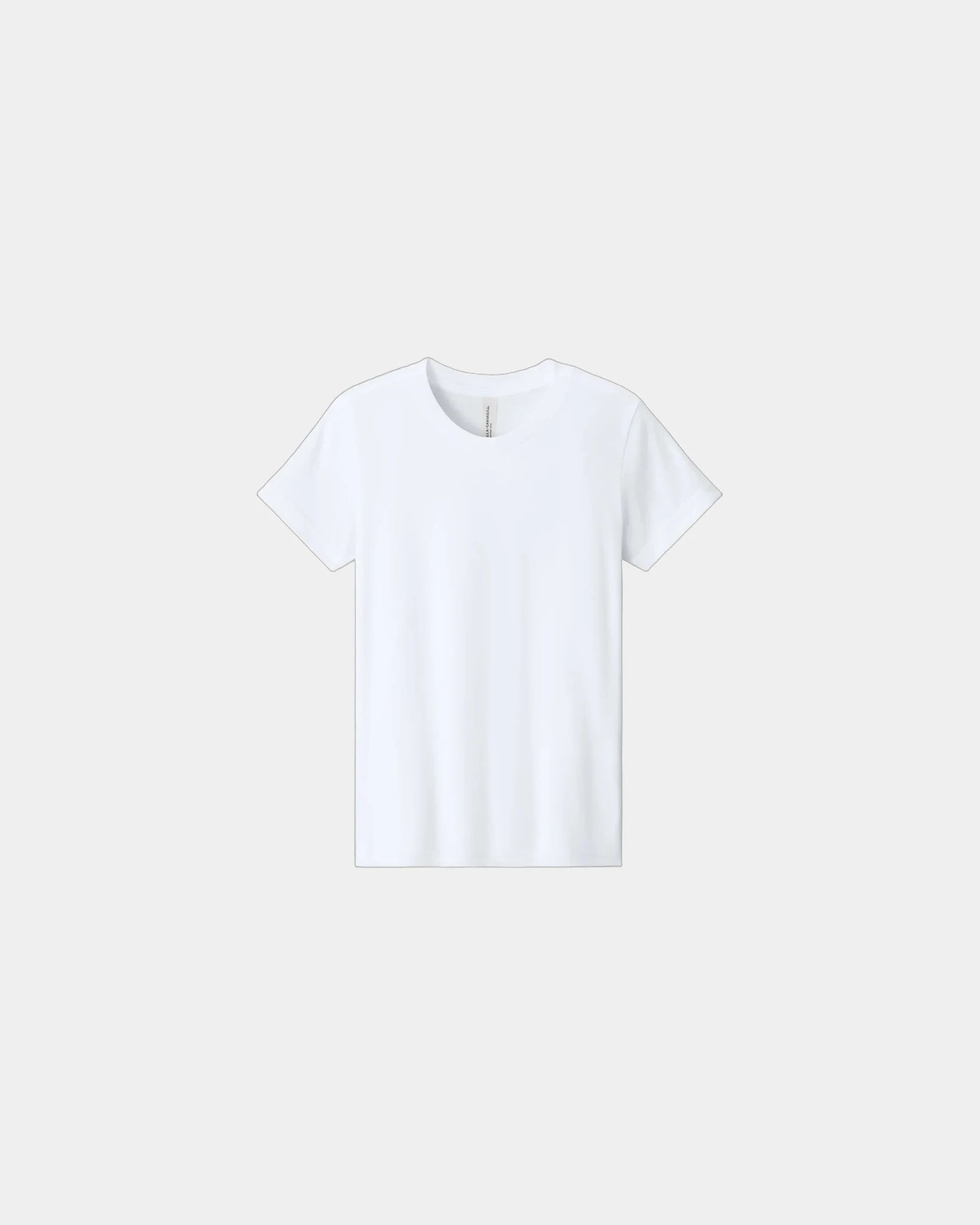 Custom heather CVC youth tee for kids promotions - Solid White Blend