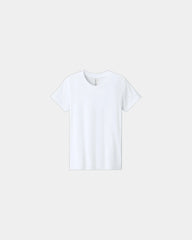 Custom heather CVC youth tee for kids promotions - Solid White Blend