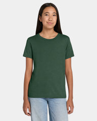 Custom heather CVC youth tee for kids promotions - Heather Forest