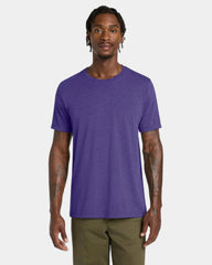 Custom triblend short sleeve tee for teams - Purple Triblend