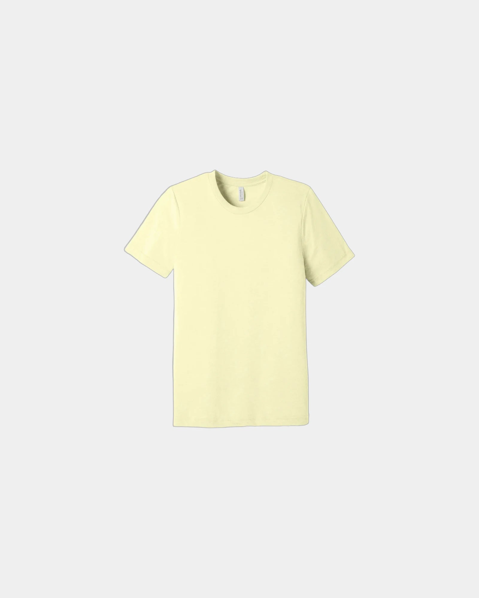 Custom triblend short sleeve tee for teams - Pale Yellow Triblend
