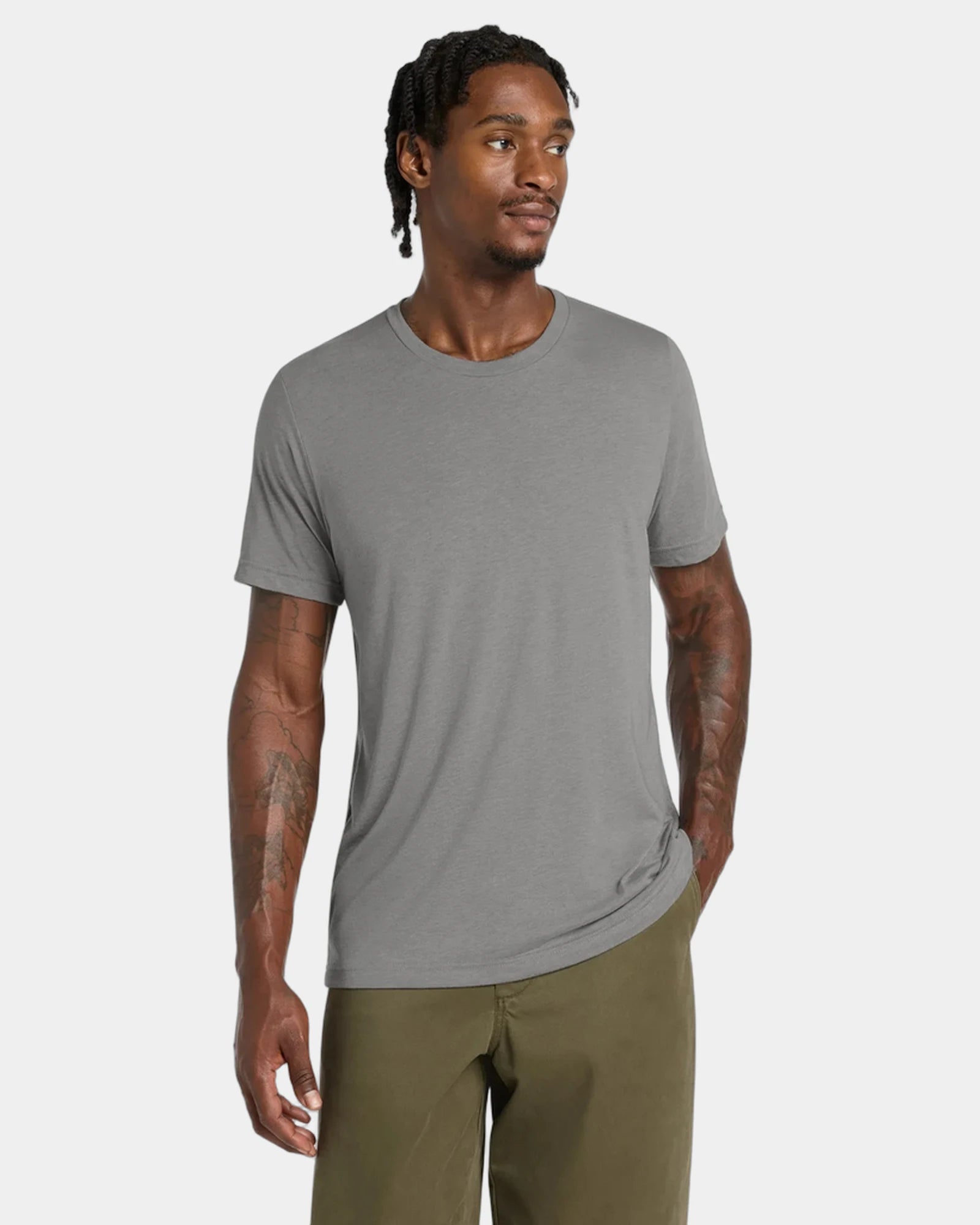 Custom triblend short sleeve tee for teams - Athletic Grey Triblend