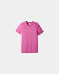 Custom triblend short sleeve tee for teams - Charity Pink Triblend