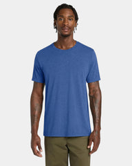 Custom triblend short sleeve tee for teams - Blue Triblend