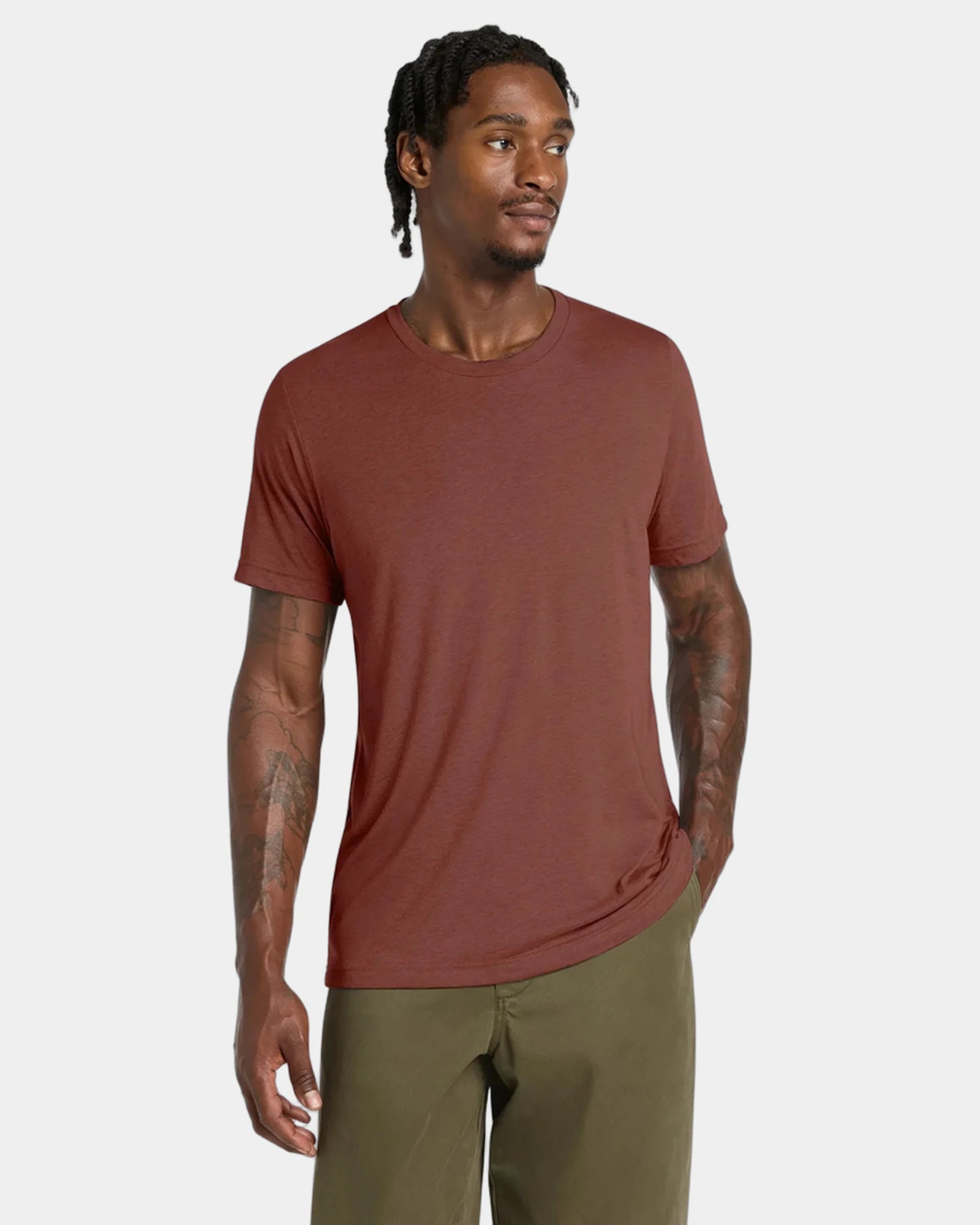 Custom triblend short sleeve tee for teams - Clay Triblend