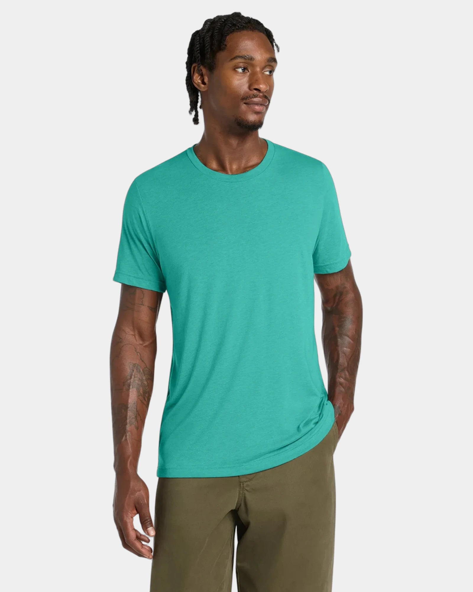 Custom triblend short sleeve tee for teams - Sea Green Triblend