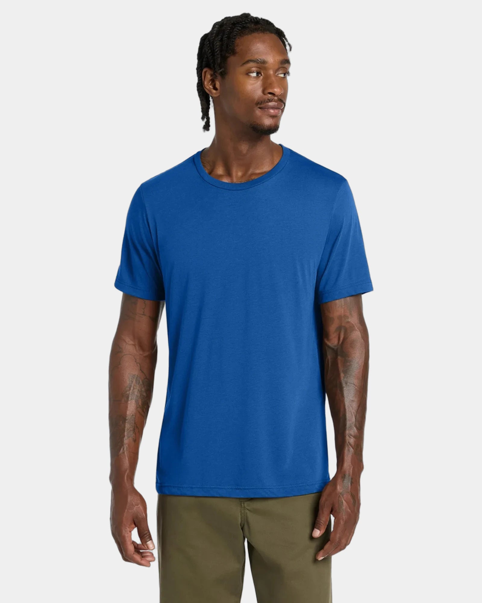Custom triblend short sleeve tee for teams - Solid True Royal Triblend