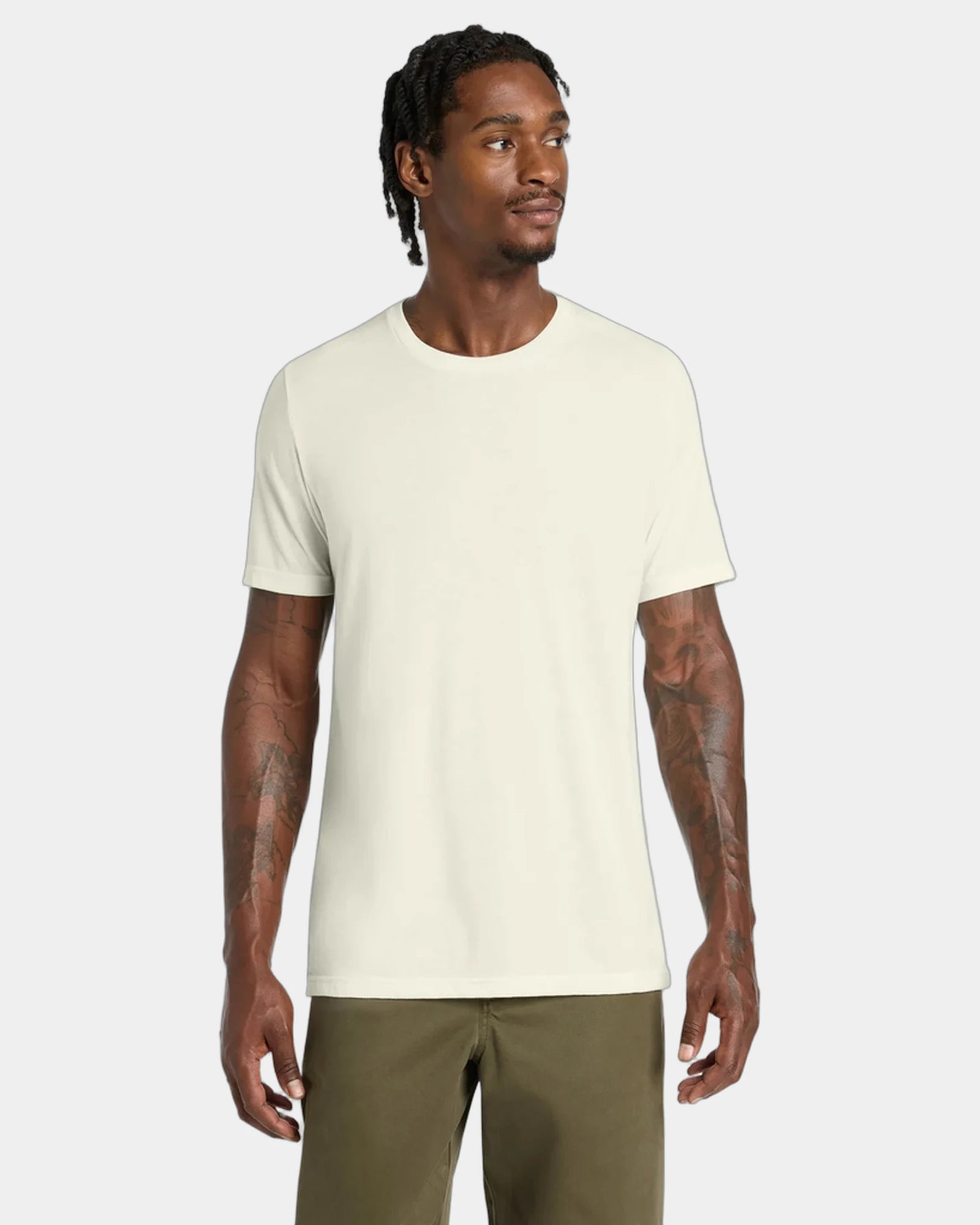 Custom triblend short sleeve tee for teams - Solid Natural Triblend