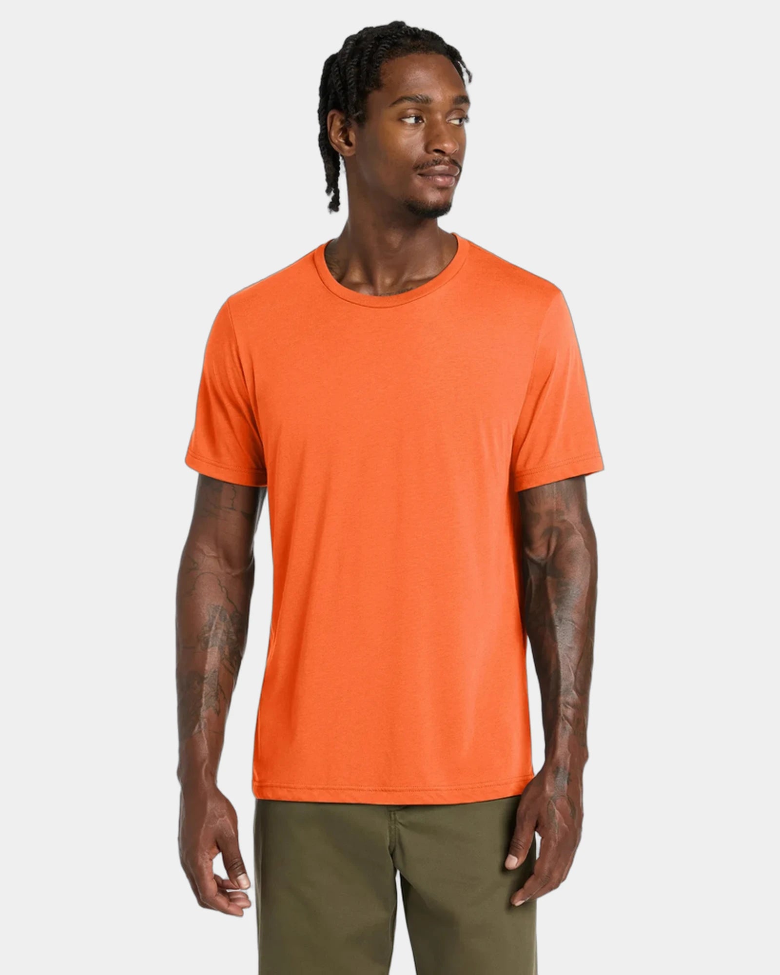 Custom triblend short sleeve tee for teams - Solid Orange Triblend