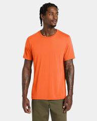 Custom triblend short sleeve tee for teams - Solid Orange Triblend