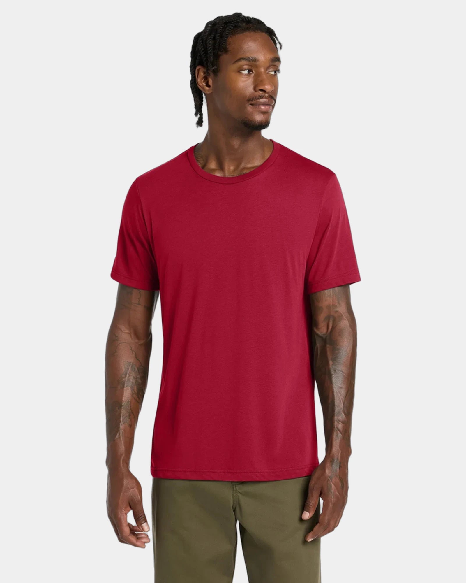 Custom triblend short sleeve tee for teams - Solid Red Triblend