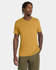 Custom triblend short sleeve tee for teams - Mustard Triblend